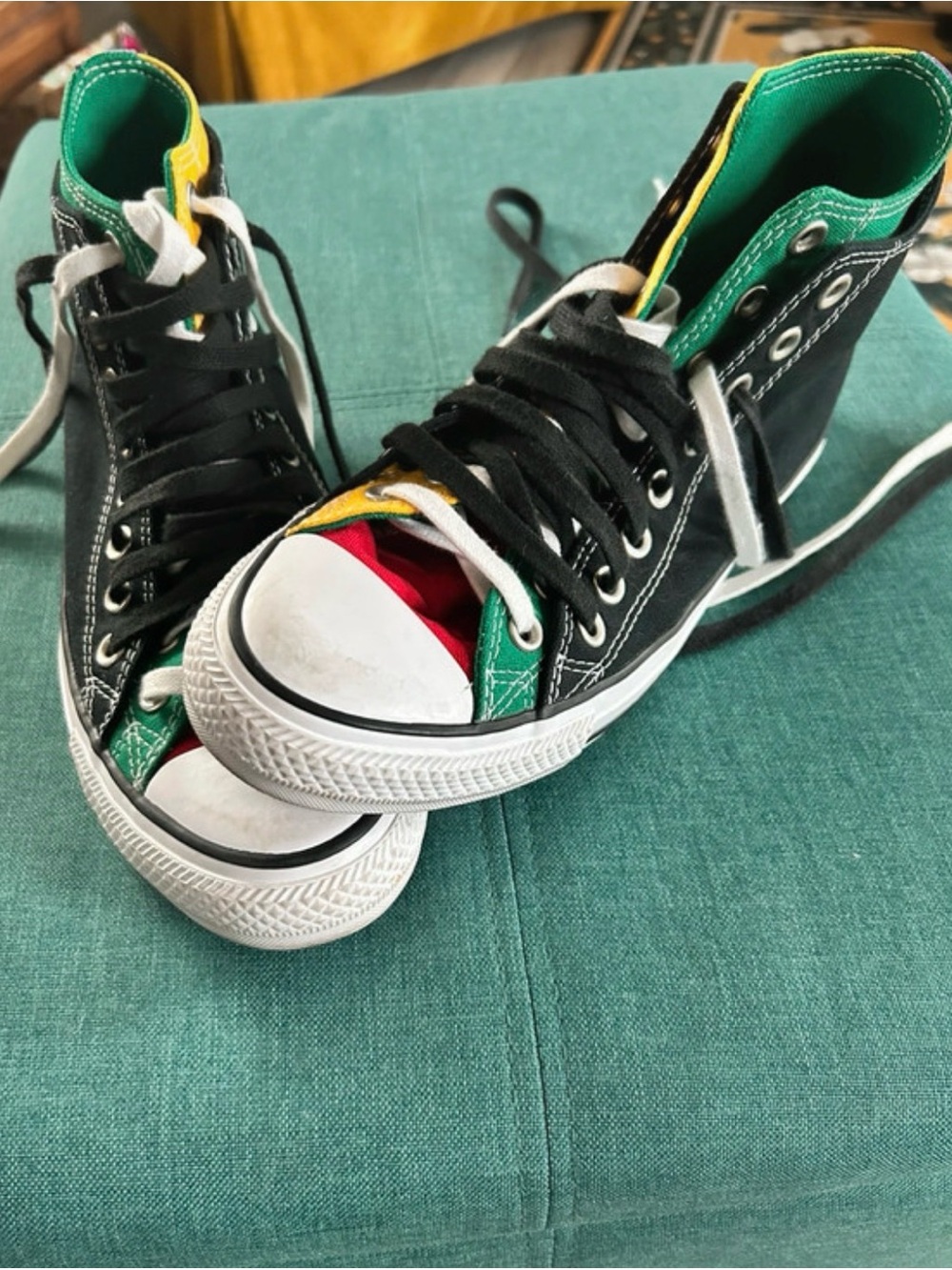Converse Unisex Chuck Taylor All Star Double Upper High Top Black Multi